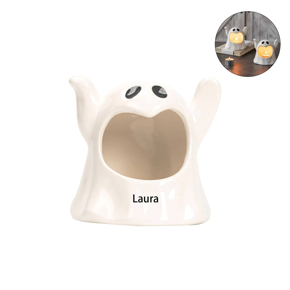 Adorable Halloween Ghost Candle Holder 1