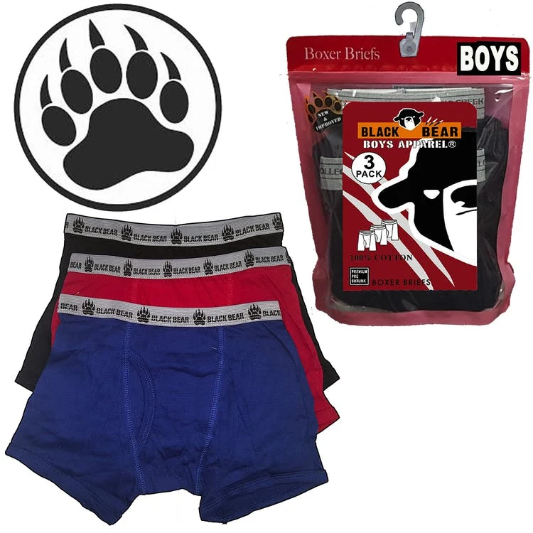 Toddler Boys' Knit Boxer Briefs - 4T 3 Colors 3 Pack 1