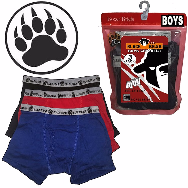 Toddler Boys' Knit Boxer Briefs - 4T 3 Colors 3 Pack