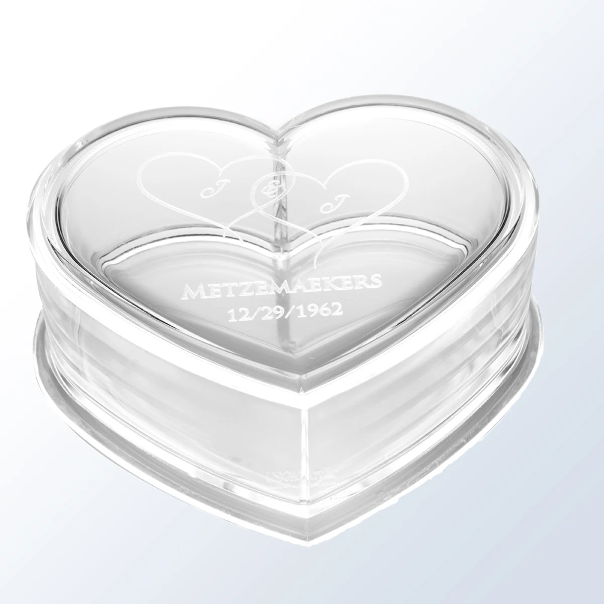 Heart Shaped - All Purpose Acrylic Keepsake Box 1