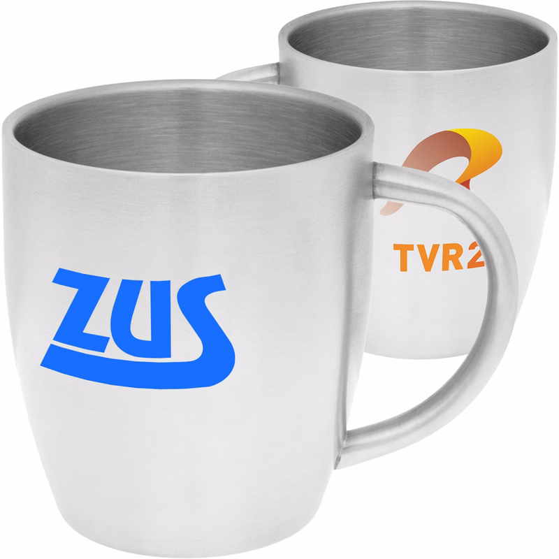 10 oz. Double Wall Stainless Steel Coffee Mugs