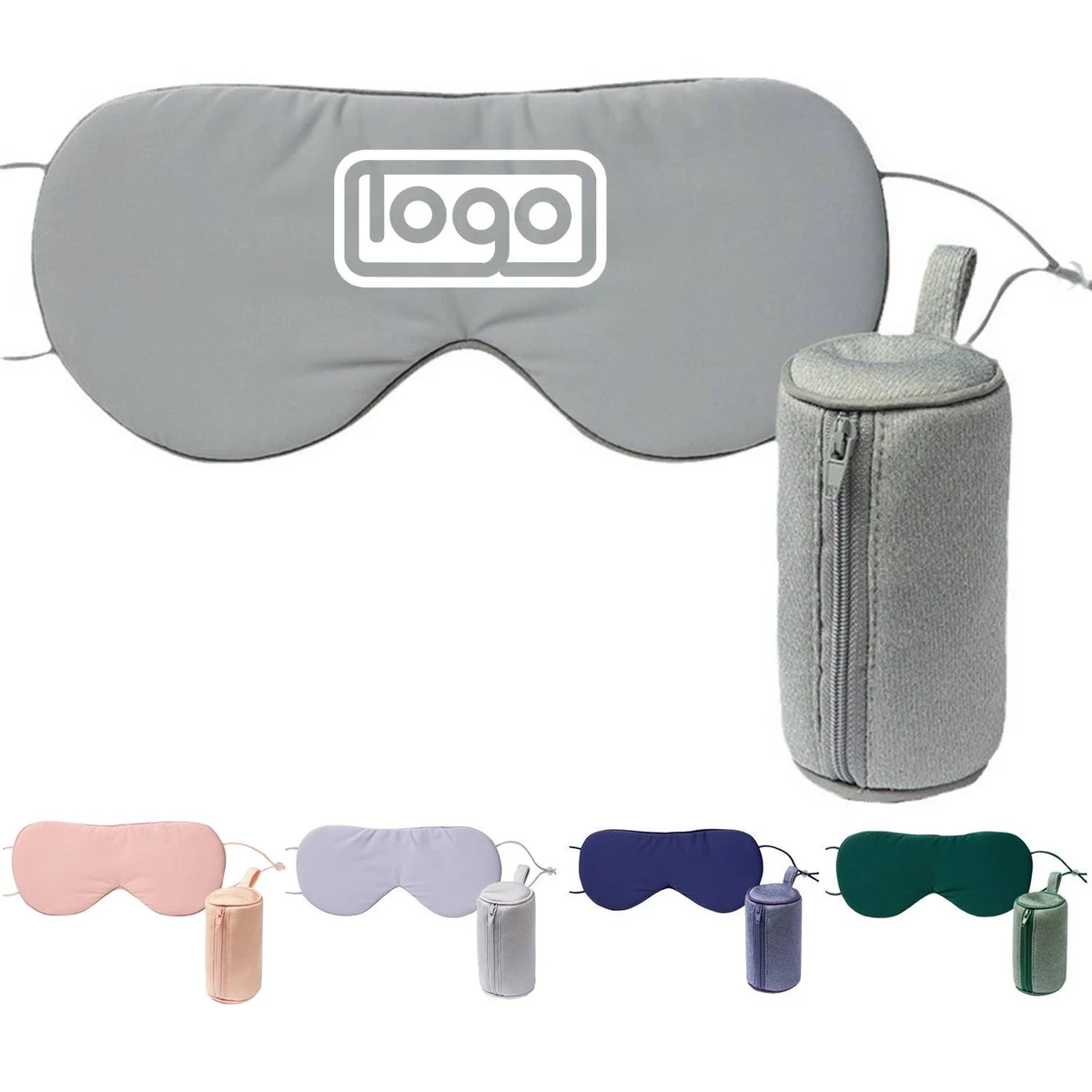 Polyester Sleeping Eye Mask w/ Elastic Strap 1