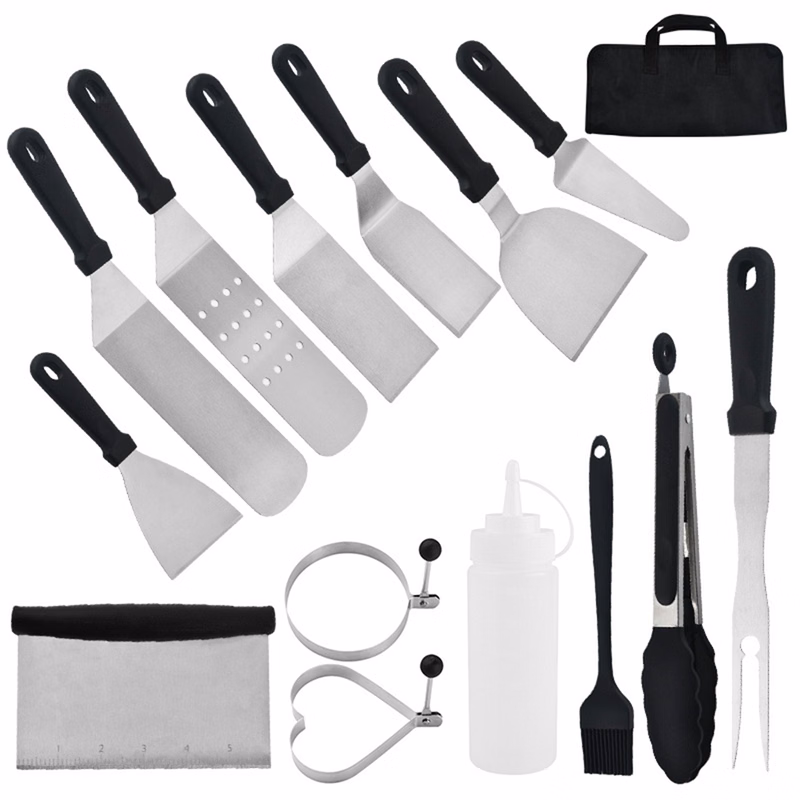 Bbq 17Pcs Steel Grilling Kits