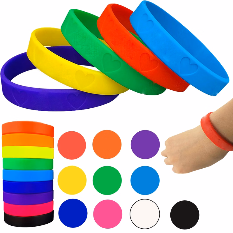 Spot Silicone Debossed Bracelet Wristband
