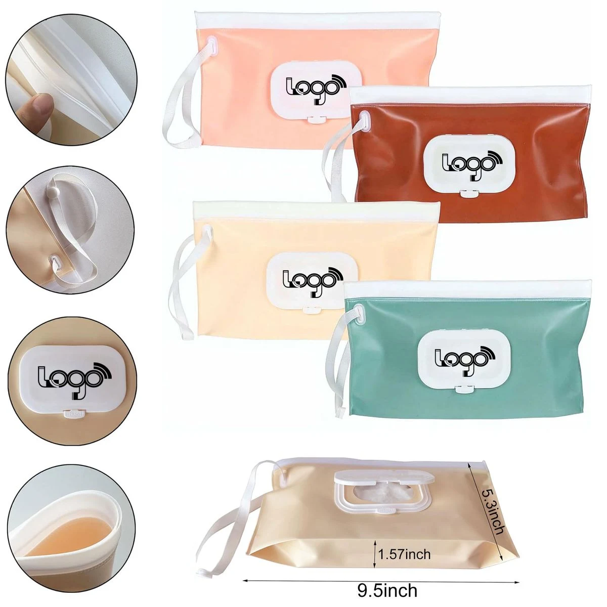 MOQ50 Reusable Wet Wipes Refill Bags 1