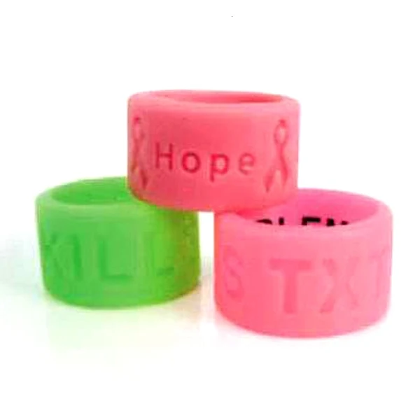 Debossed Silicone Ring Small Band Size 1
