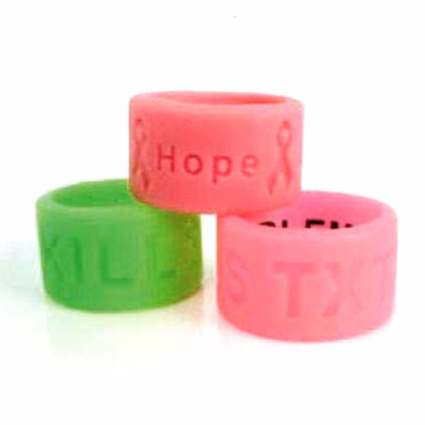 Debossed Silicone Ring Small Band Size