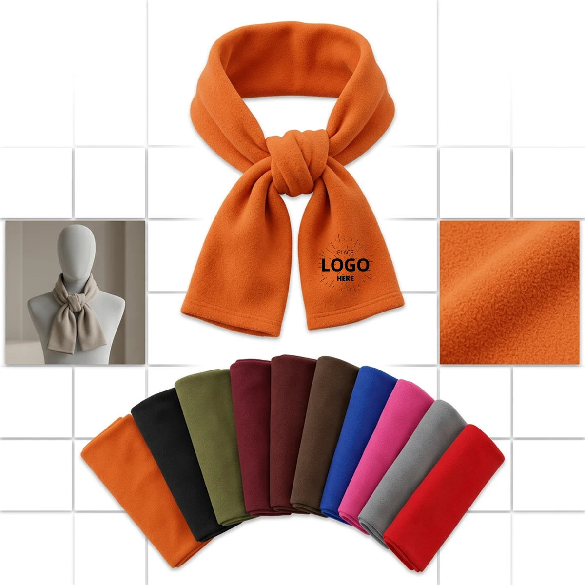 Customizable Polar Fleece Neck Scarf 1