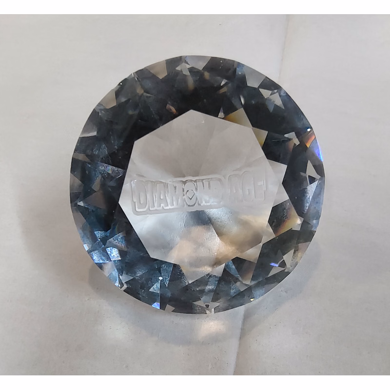 Diamond Shaped Crystal Paperweight