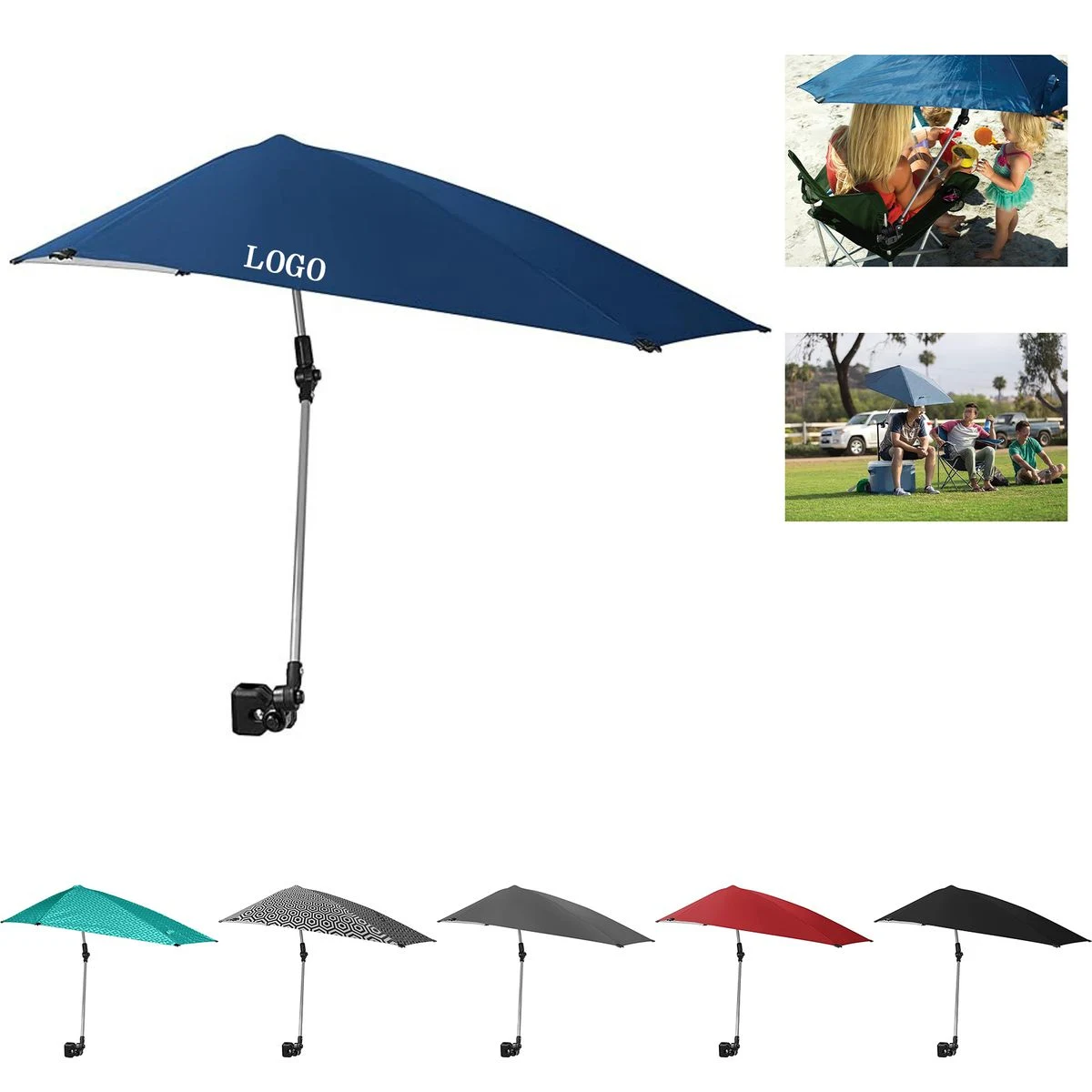 360 Degree Swivel Sun Shade Portable Umbrella 1