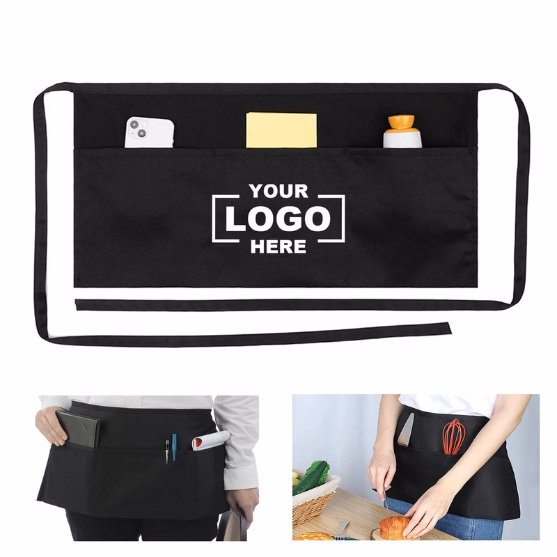 Waitress Waiter Server Short Aprons Waist Apron
