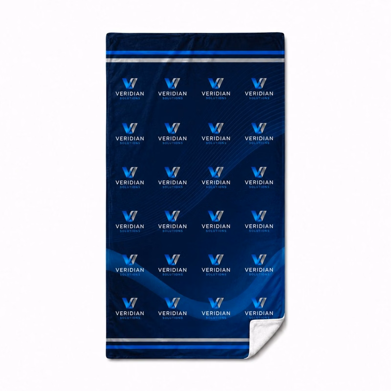 48 Hr Quick Ship - Plush and Cozy Mink Flannel Fleece Blanket, 30x60, Sublimated Edge to Edge 1 side