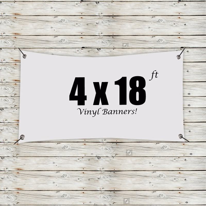 Custom 4' x 18' Vinyl Banners
