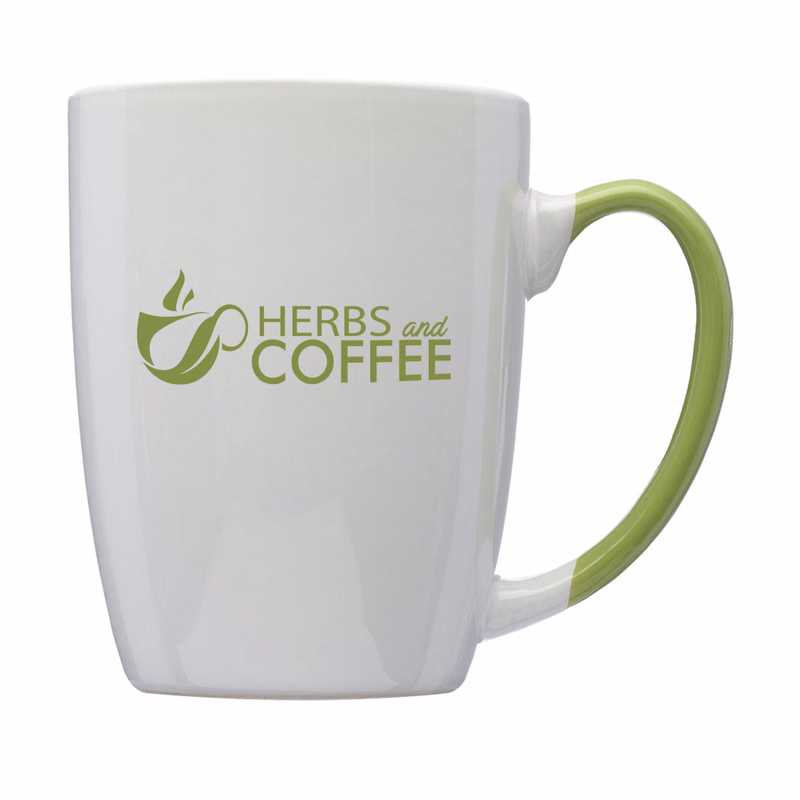 12 oz. Two Tone Ceramic Mug (1 Color Imprint)