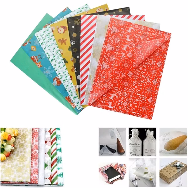 Custom 19.69 x 13.78 Canvas Tissue Gift Wrap Full Color — Premium Presentation