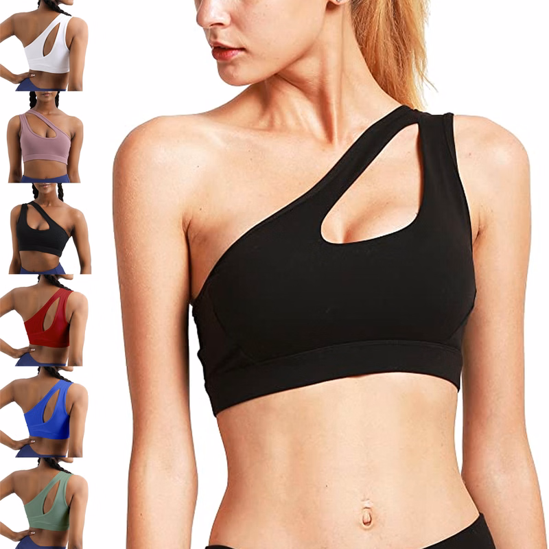 One Shoulder Sports Bra