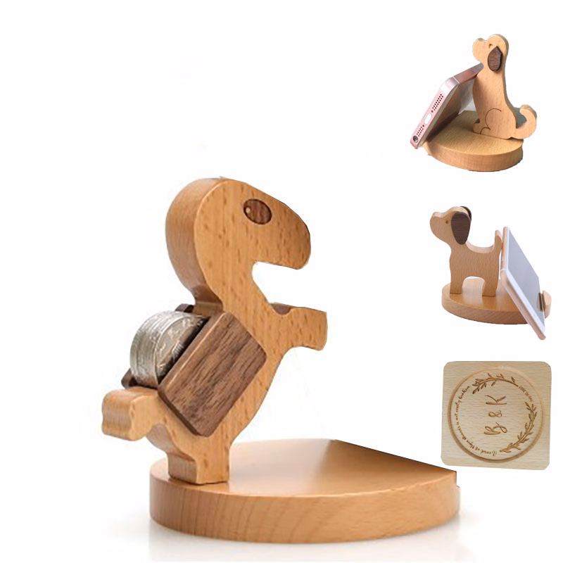 Wooden Mobile Stand Phone Holder