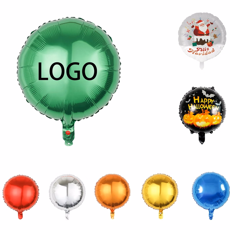 Holiday Party Round Celebration Balloons