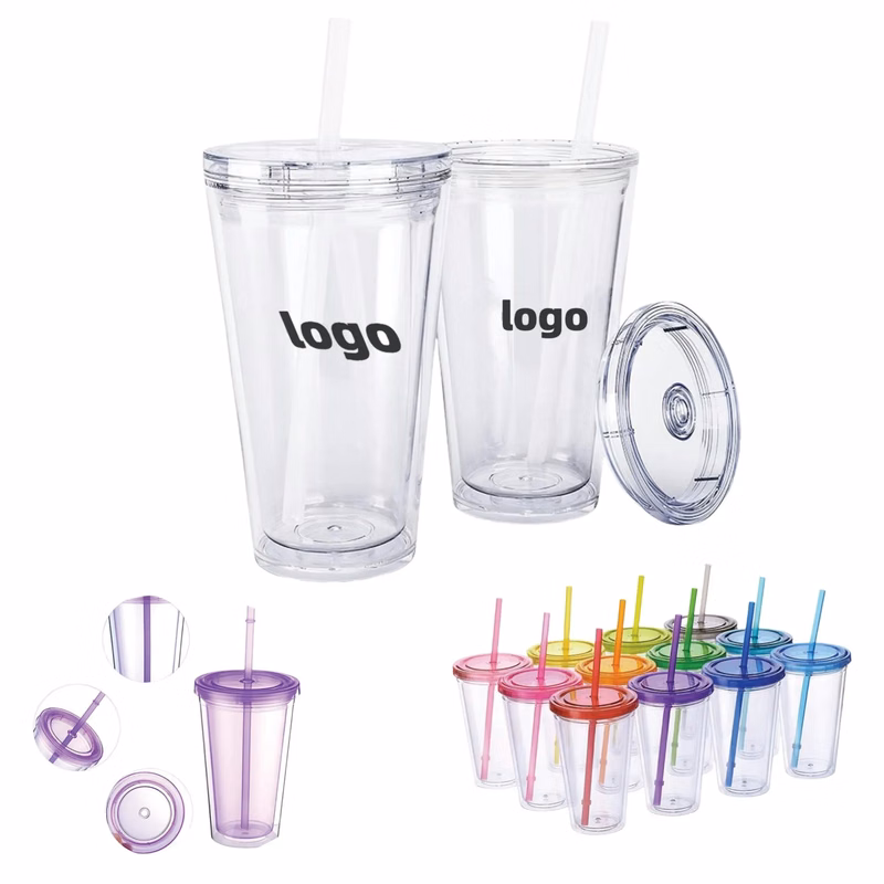 Reusable Transparent Double Layer Cup