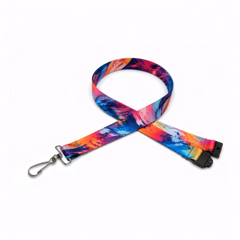 5/8" Digitally Sublimated Lanyard w/ Sew on Breakaway