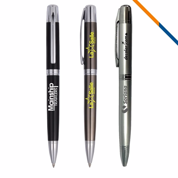 Custom Metal Twist Ballpoint Pen — Premium Office & Trade Show Giveaway