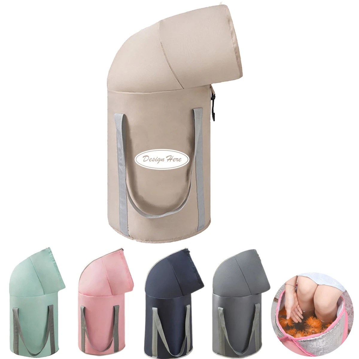 Thickened Over-Knee Foot Bath Tub, Foldable & Space-Saving Design 1