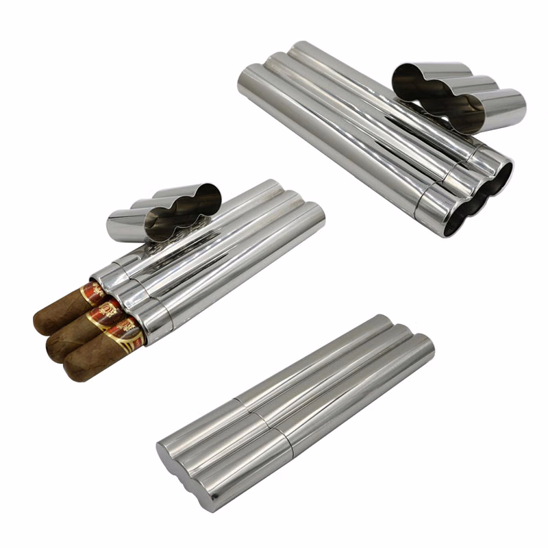 Stainless Steel Cigar Tube Case