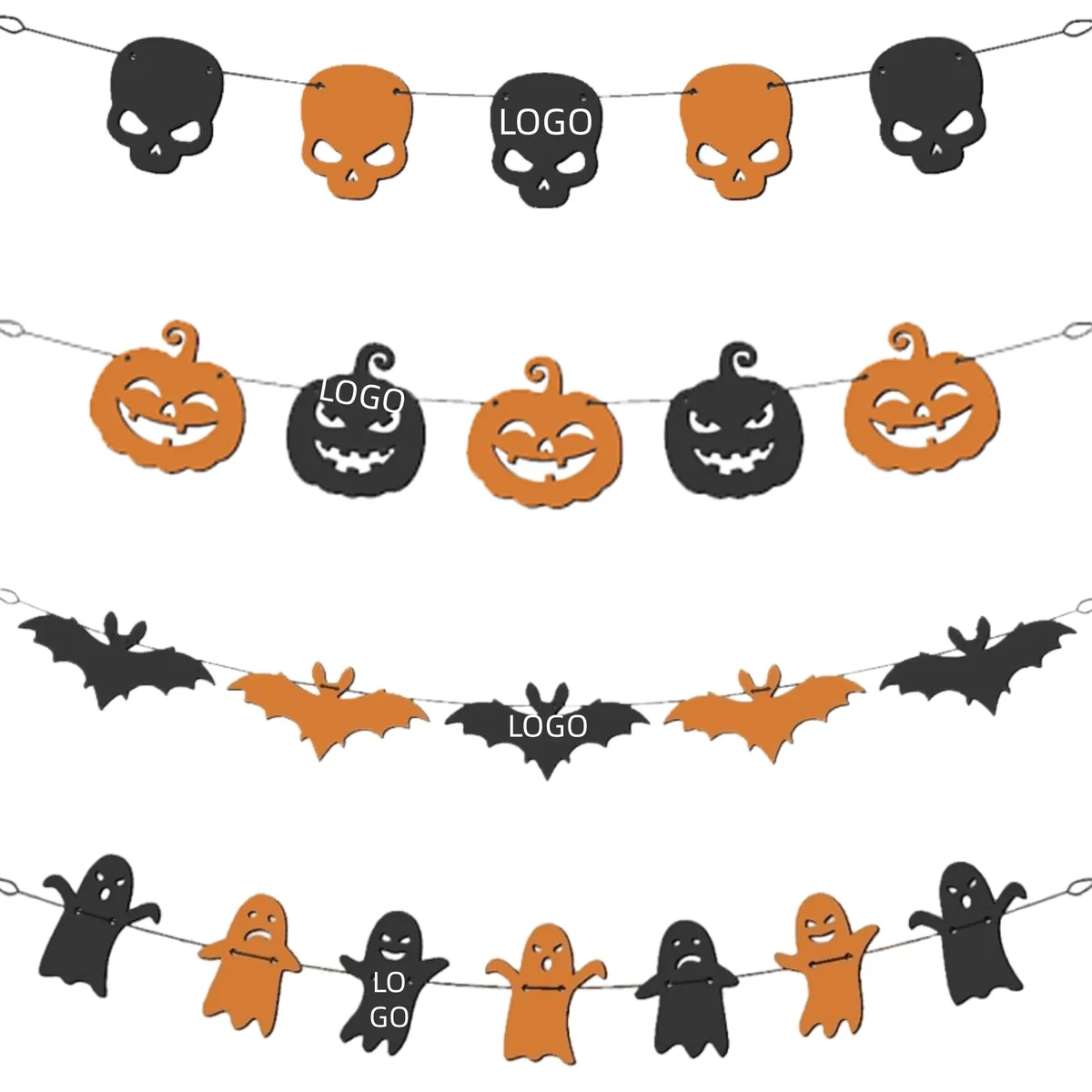 Halloween Felt Banner Garland 1