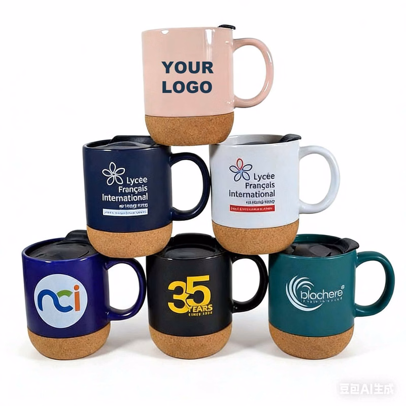Cork Bottom Ceramic Coffee Mug