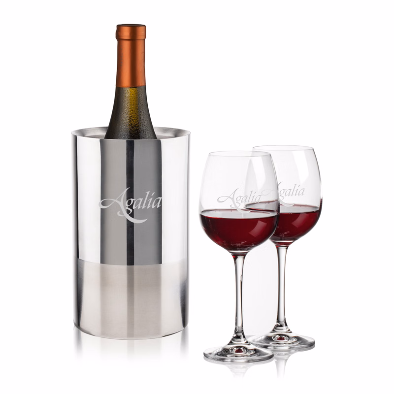 Catania Wine Cooler & Danforth Wine Set