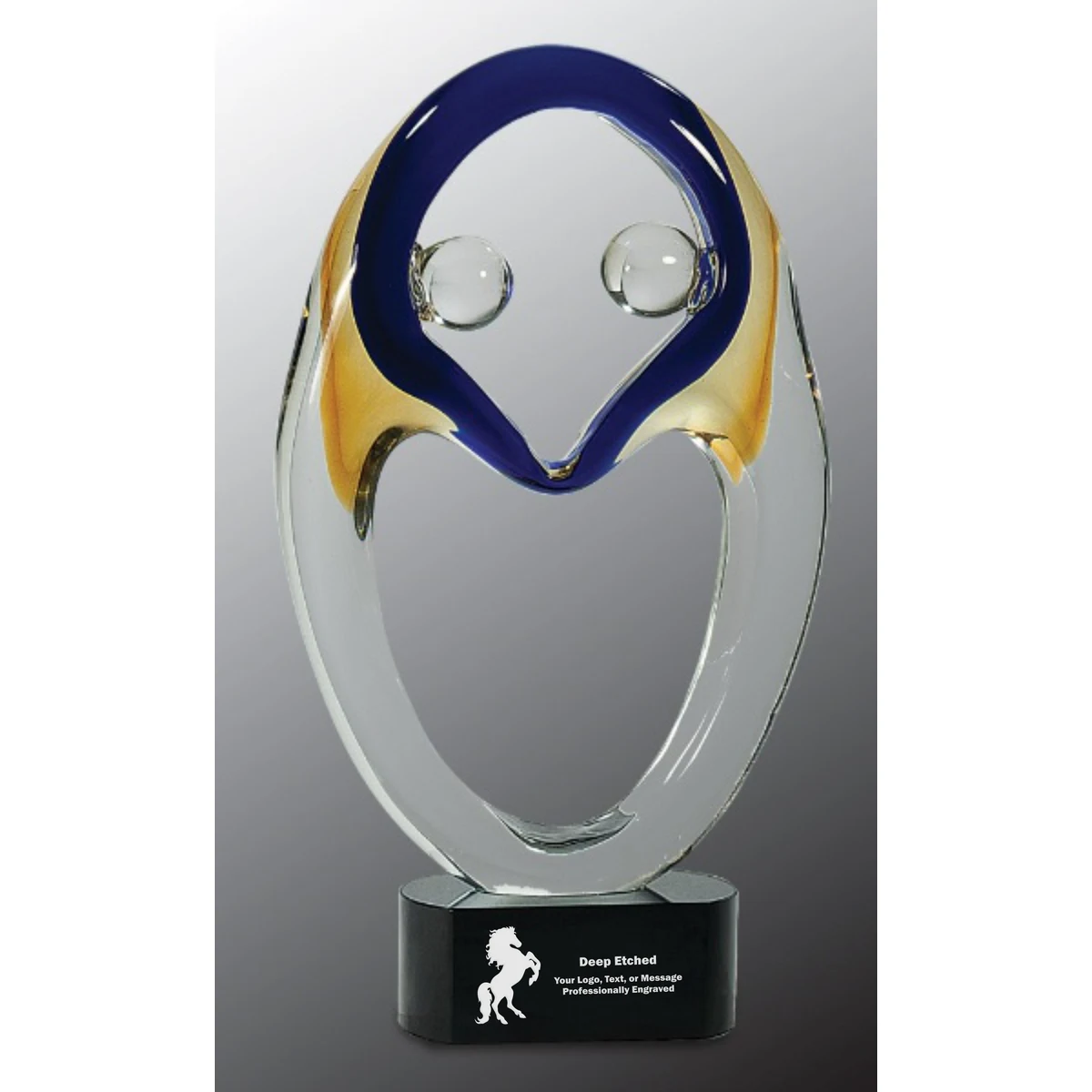 13 3/4" Together Art Glass Award 1