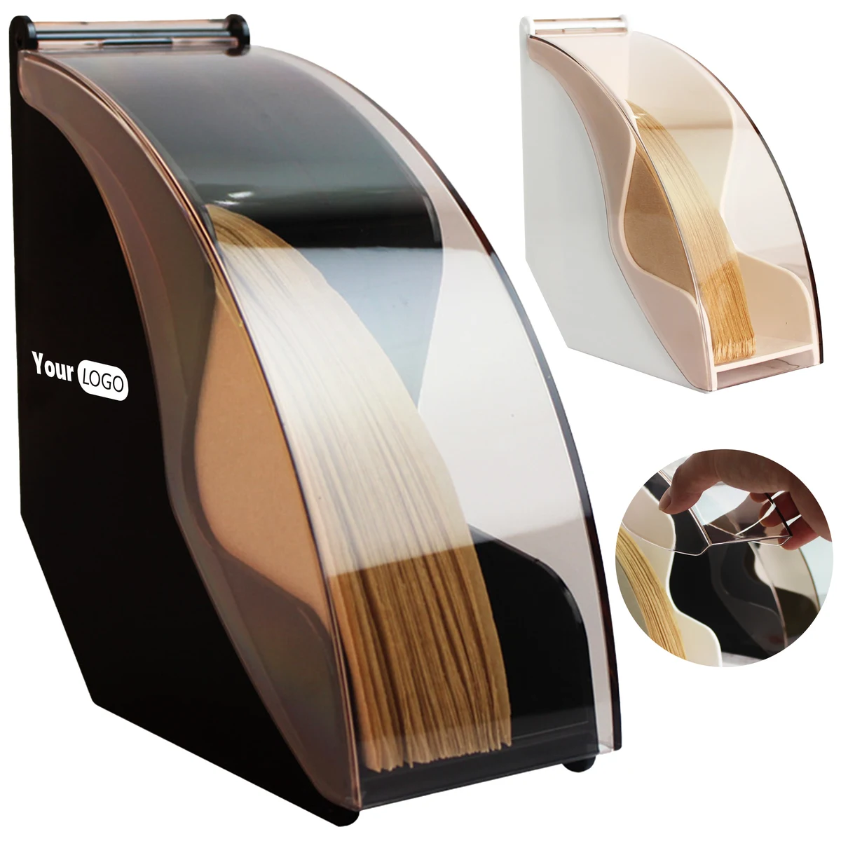 Plastic Fan Shaped Coffee Filter Box 1