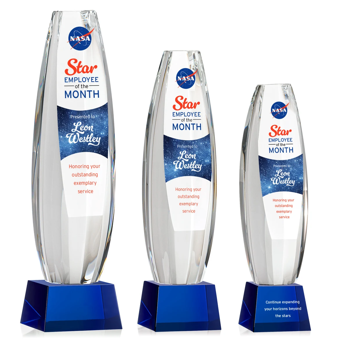 Hoover VividPrint™ Award on Robson Base - Blue 1