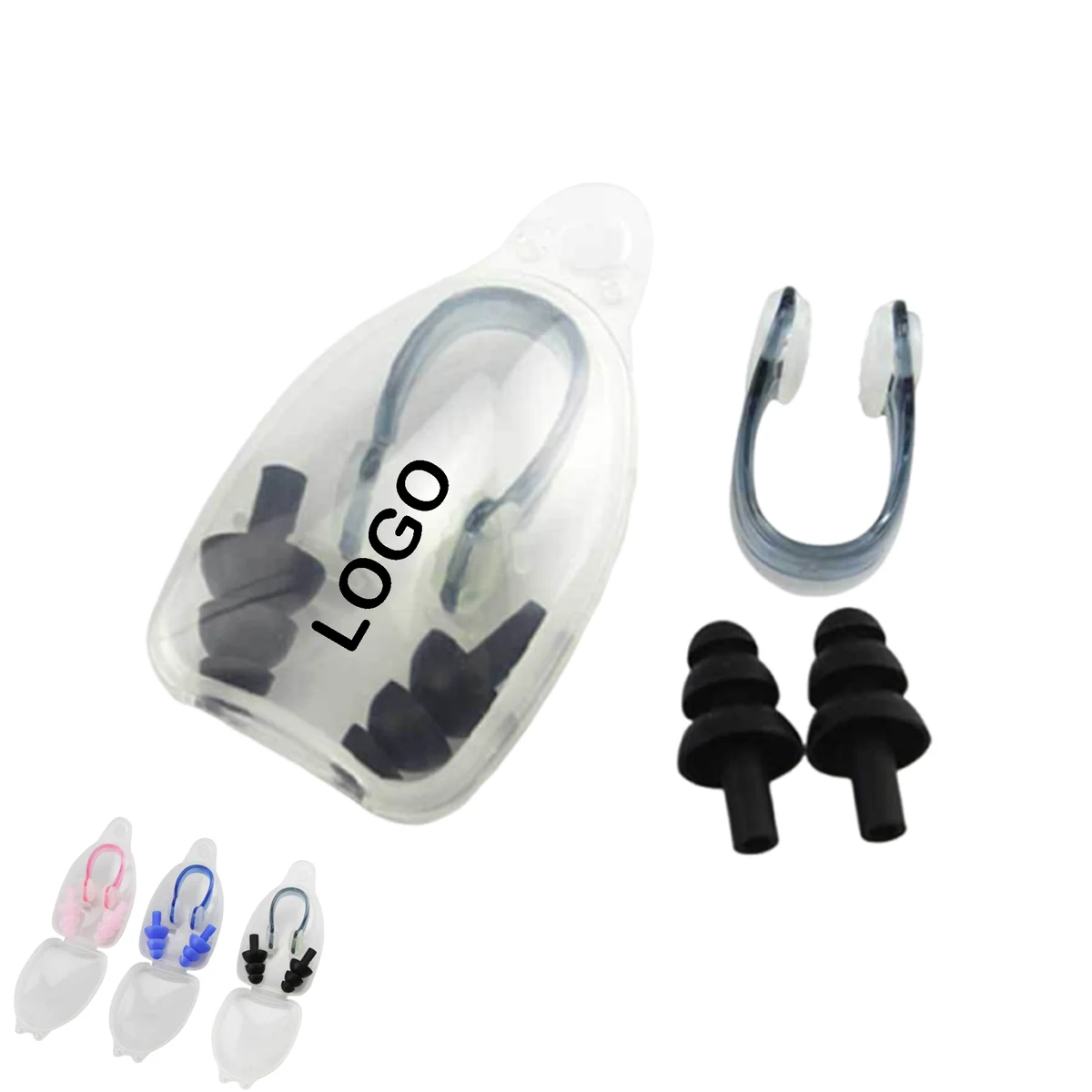 Silicone Swim Nose Clip and Ear Plugs 1