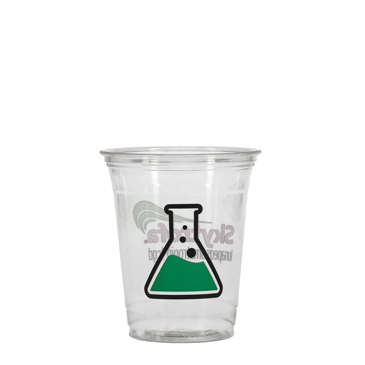 12/14 oz Soft Sided Plastic Cup Clear Digital Print 1