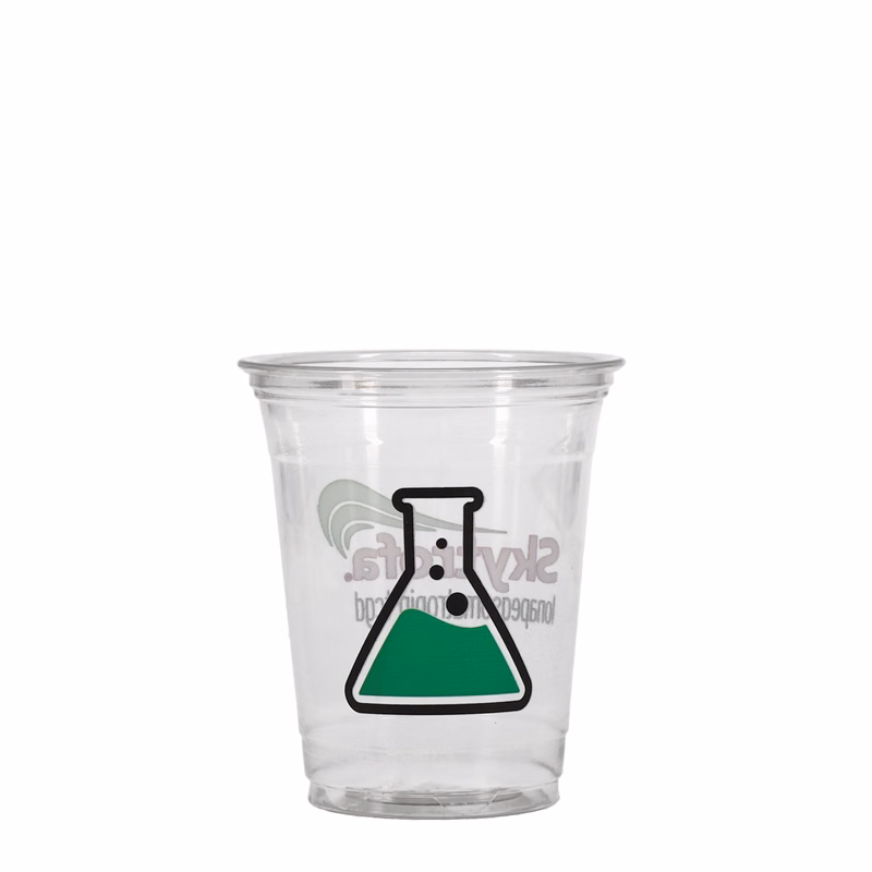 12/14 oz Soft Sided Plastic Cup Clear Digital Print