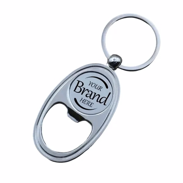 Custom Metal Bottle Opener Keychain — Compact Titanium Bar Tool Gift