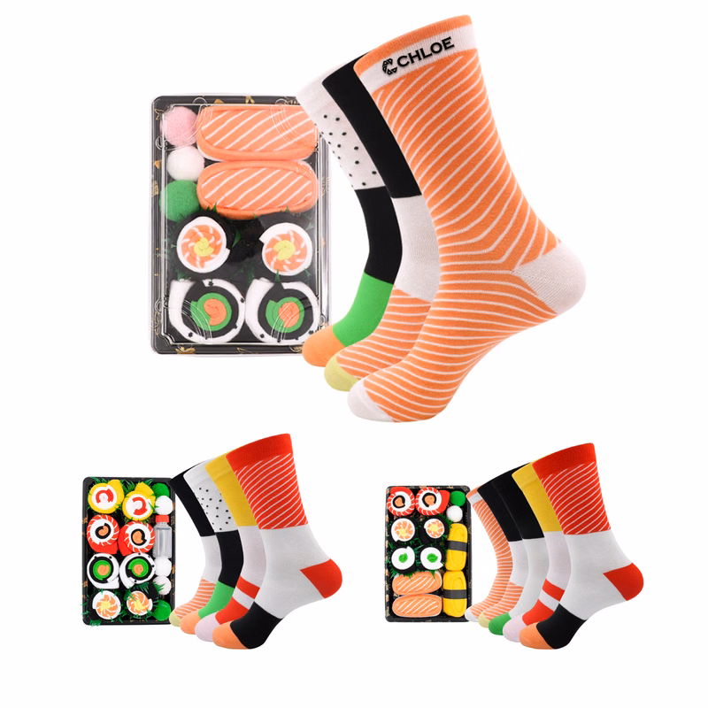 3-Pack Novelty Sushi Socks Set
