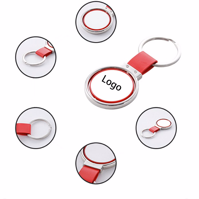 Creative Key Chain with Rotatable Metal Tag