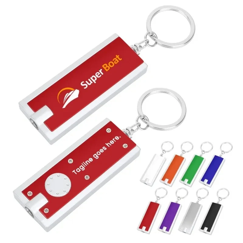 SUPER BRIGHT LED FLASHLIGHT WITH SWIVEL KEY CHAIN 1