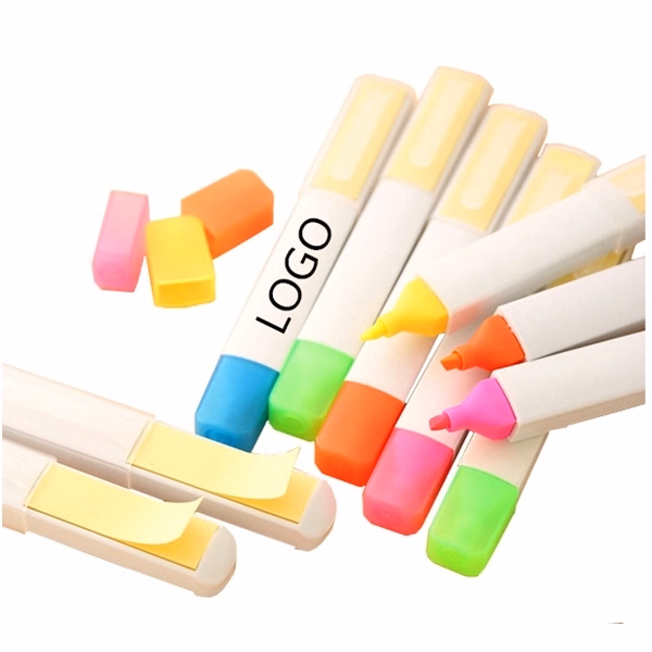 Colored Highlighter Pen With Sticker