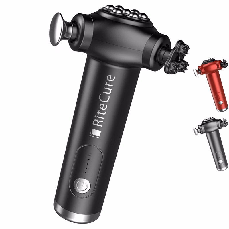 Rechargeable Three Heads Massage Gun
