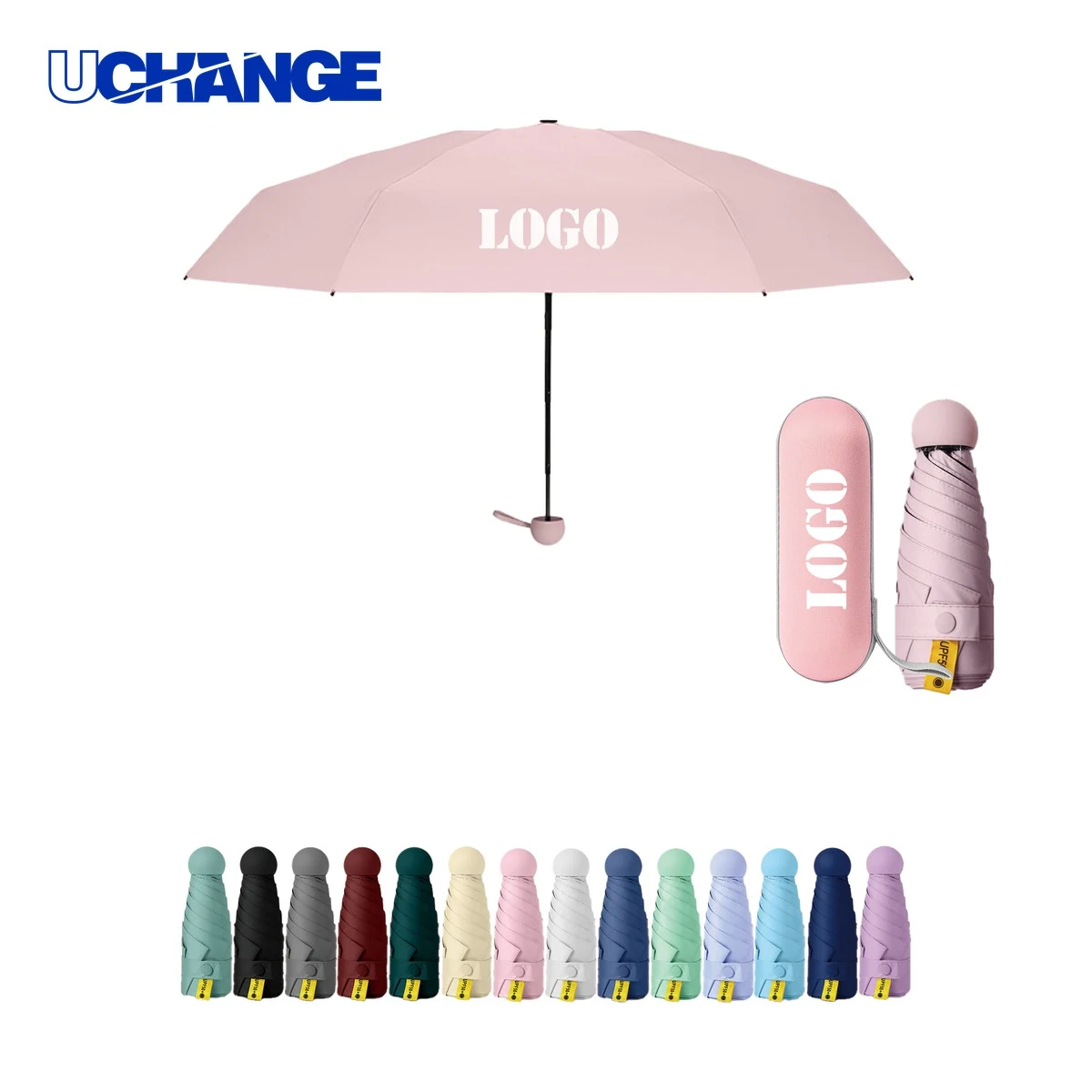 Folding Umbrella With Pocket Capsule 1