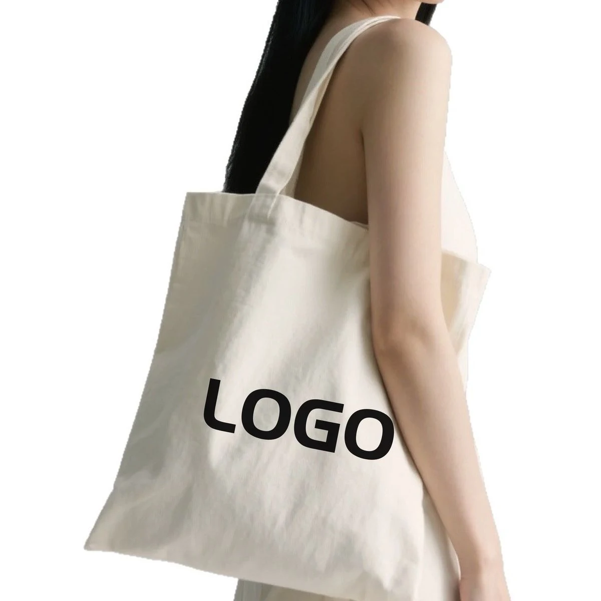 Premium 13"x15" Canvas Tote for Custom Logo Branding, custom tote bag with logo imprint 1