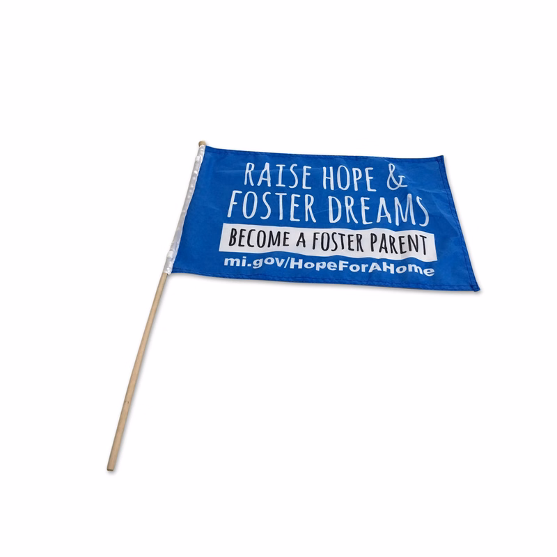 Hand Held Stick Flag