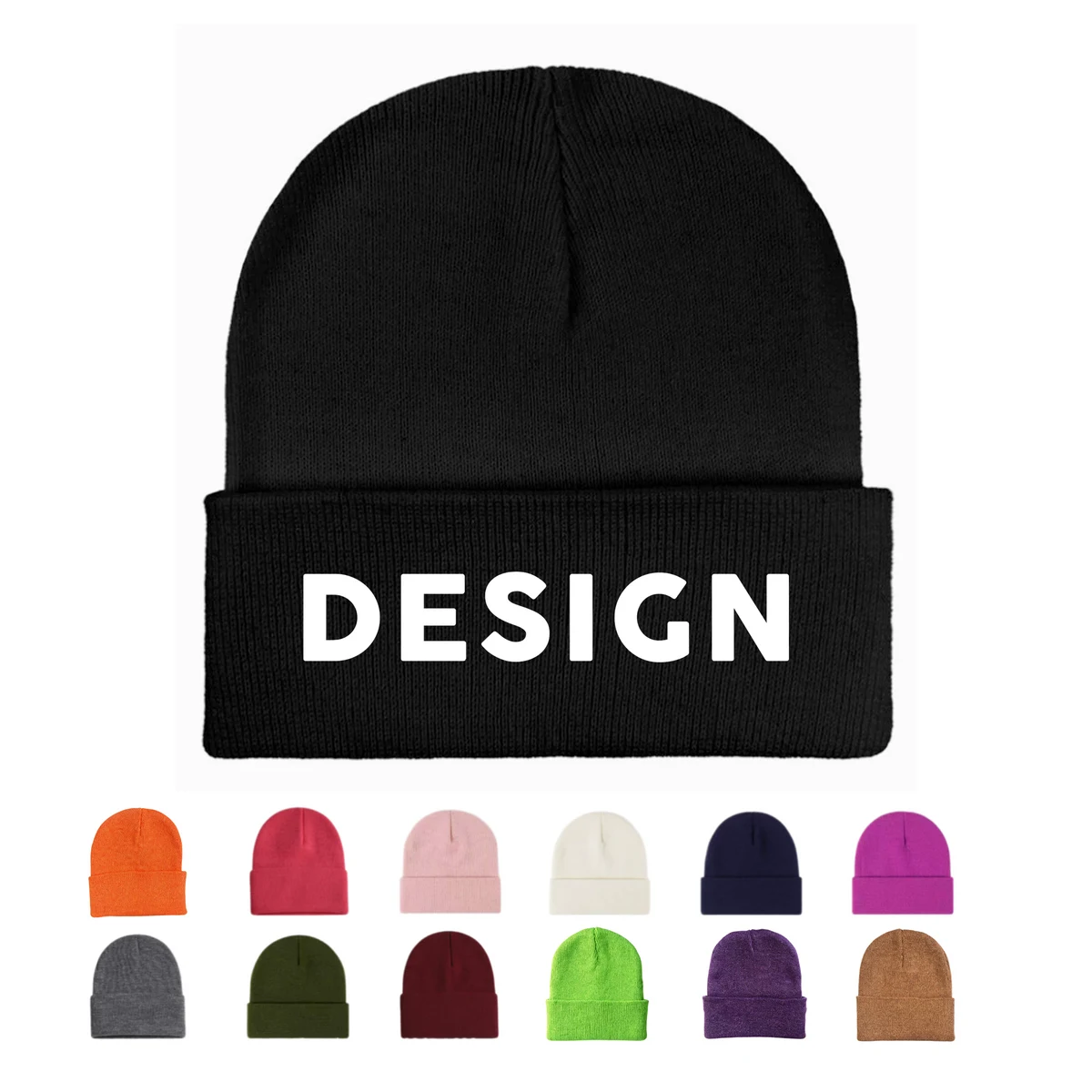Stretch Knit Cuff Hat 1