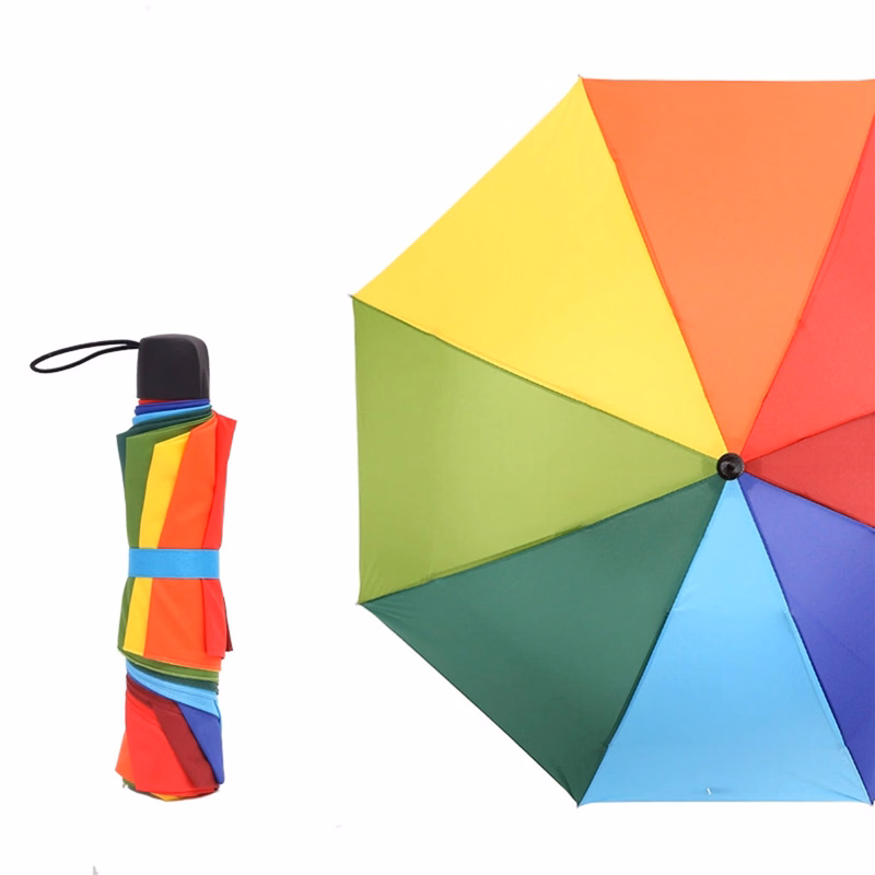 Durable Triple-Folding Rainbow Shade