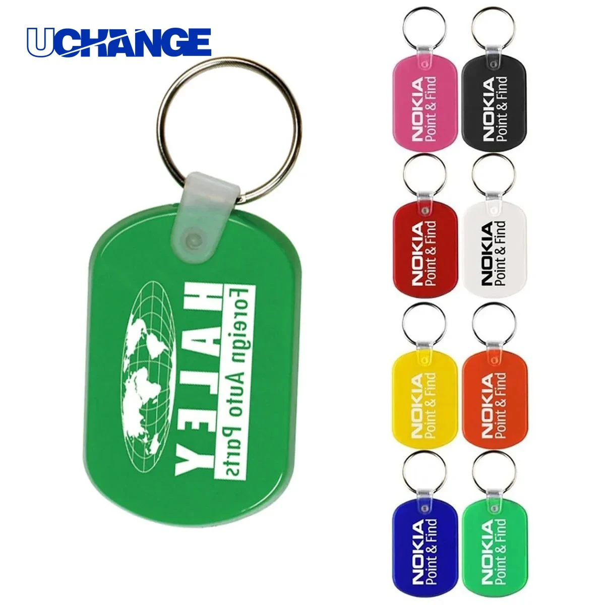 Oval Shape PVC Key Holder Lightweight Key Organizer 1