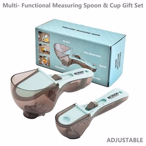 Adjustable Silicone And Plastic Measuring Spoon