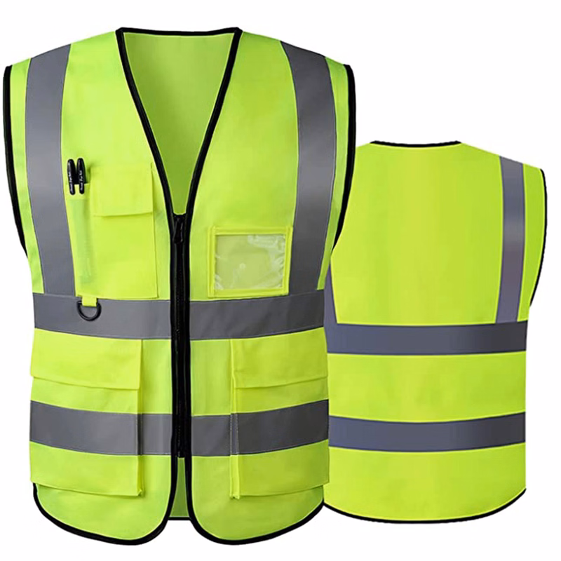 Zipper mesh reflective vest